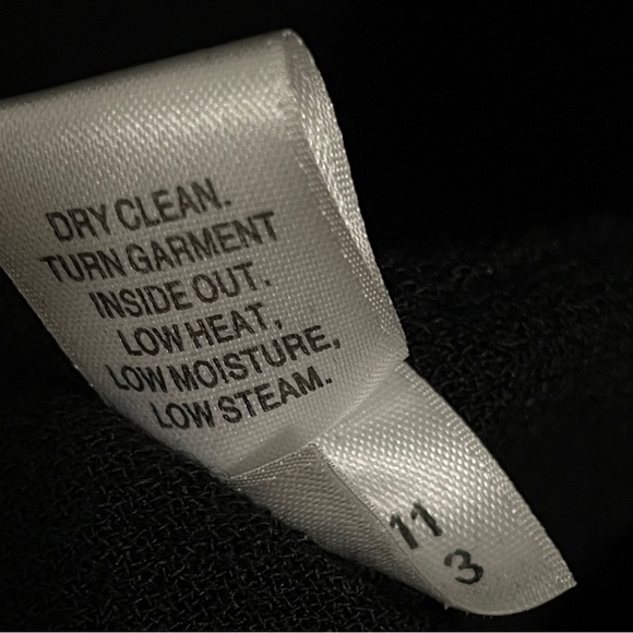 St. John Coatigan 100% Wool Black Knit Cardigan Jacket Long Line Womens 10 - Picture 6 of 13